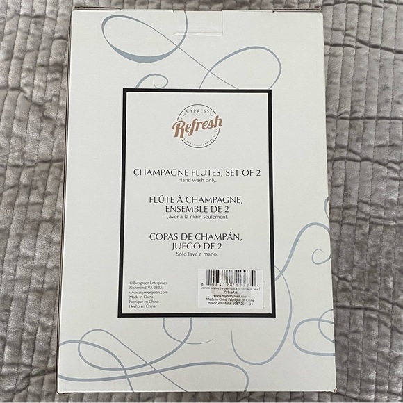 Cypress Home Wedding Day Décor Mr. and Mrs. Champagne Flutes - BRAND NEW!!! - Picture 5 of 13